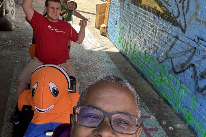 a group of people posing for the camera